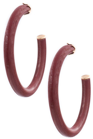 Wooden Hoop Earrings