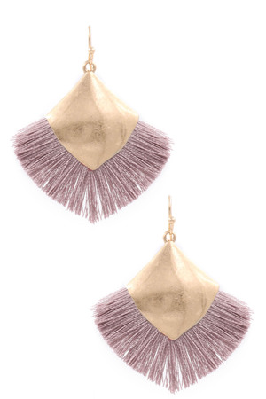 Cotton Tassel Earrings