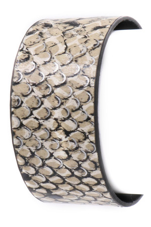 Snake Print Cuff Bracelet