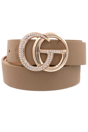 Rhinestone Double Ring Belt