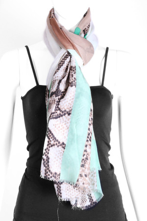 Woven Print Oblong Scarf
