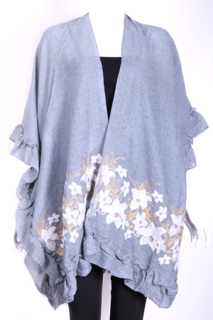 Embroidered Floral Cover Up