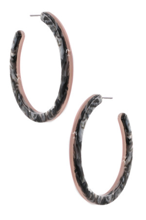 Reversible Acetate Hoop Earrings
