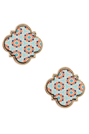 Moroccan Post Earrings