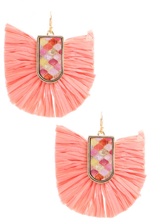 Raffia Drop Earrings