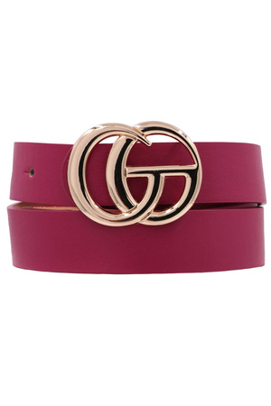 Double Metal Ring Buckle Belt