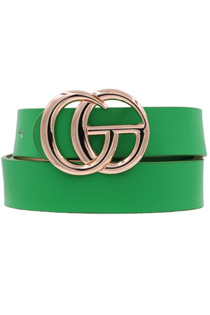 Double Metal Ring Buckle Belt