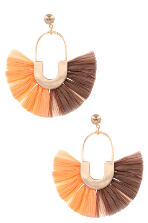 Raffia Drop Earrings