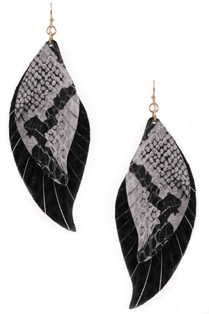 Snake Print Earrings