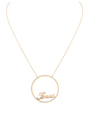 'Forever' Pendant Necklace