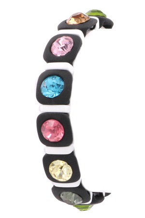 Glass Stone Tile Bracelet