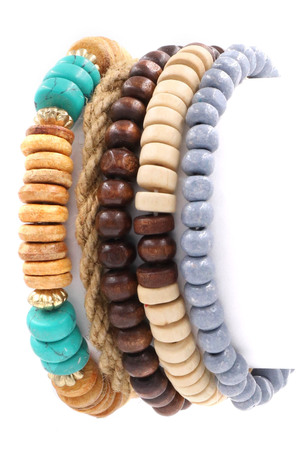 Wood Bead Stretch Bracelet