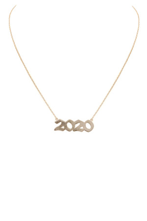 '2020' Pendant Necklace