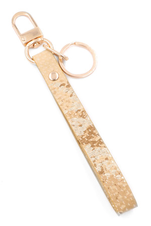 Snake Print Key Chain