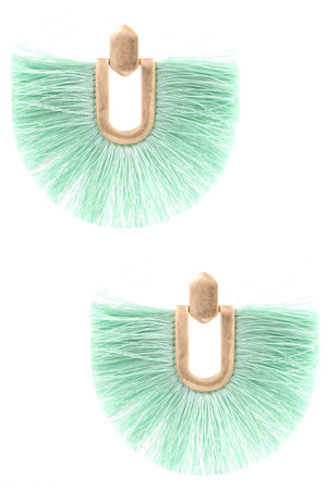 Cotton Tassel Earrings