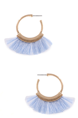 Cotton Tassel Earrings