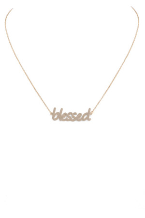 'BLESSED' Necklace