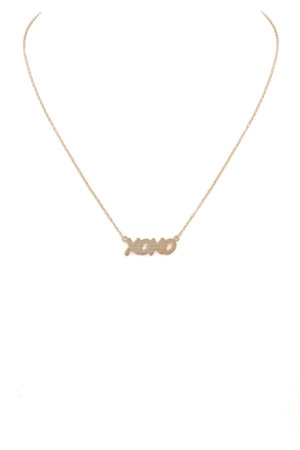 XOXO Pendant Necklace