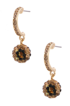 Pave Ball Earrings