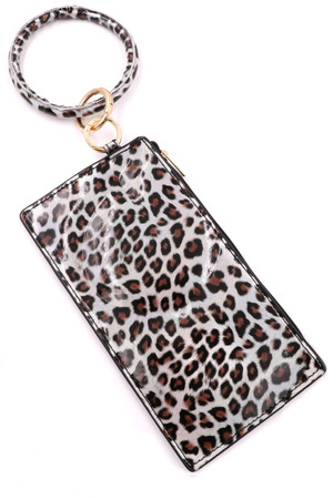 Leopard Pouch Key Chain