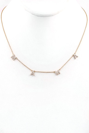 MAMA Rhinestone Necklace