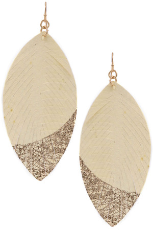 Feather Drop Earrings