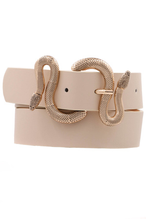 Snake Faux Leather Belt