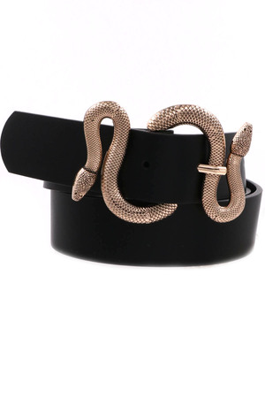 Snake Faux Leather Belt