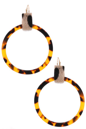 Acrylic Hoop Earrings