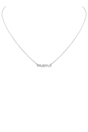 Brass Metal Mama Necklace