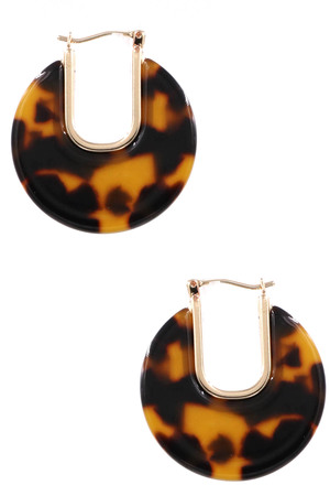 Acrylic Circle Earrings