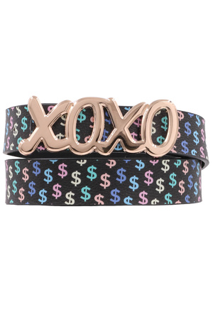 Colored Dollar Sign Belt