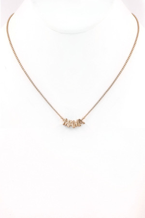 Metal MAMA Necklace