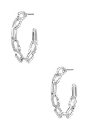 Metal Chain Open Earrings