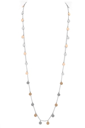 Disc Charm Station Necklace