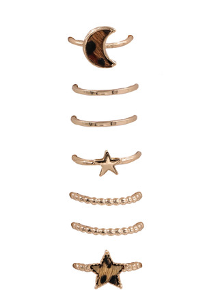 Crescent Ring Set