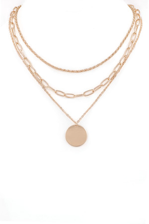 Layered Disc Necklace