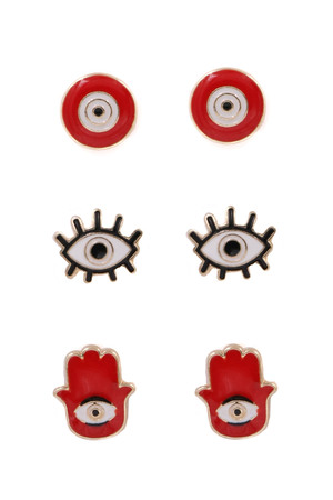 Evil Eye Earring Set