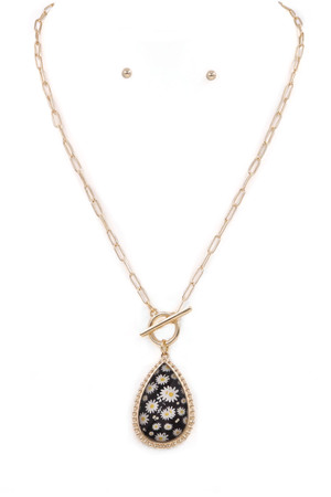 Glass Jewel Necklace Set