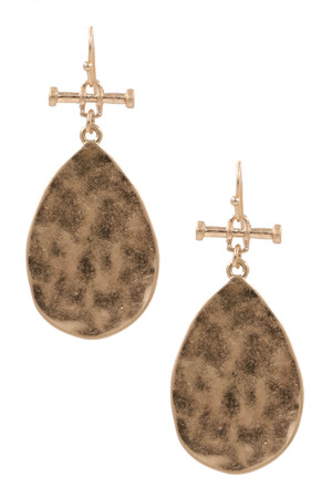 Metal Teardrop Earrings