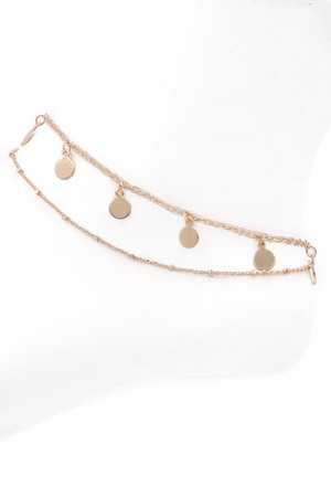 Disc Charm Anklet