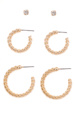 Twisted Hoop Earrings