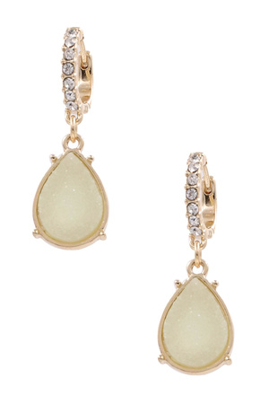 Druzy Teardrop Earrings