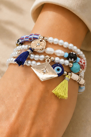 Evil Eye Bracelet Set