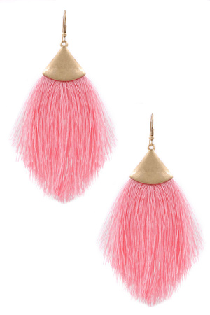 Cotton Tassel Earrings