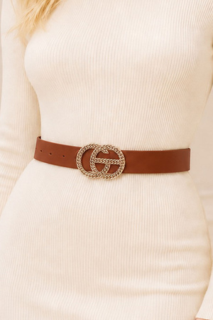 Chain Twist Buckle Belt