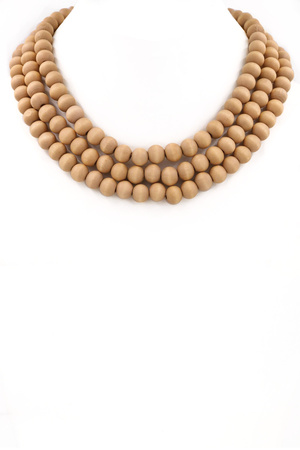 Wood Bead Necklace