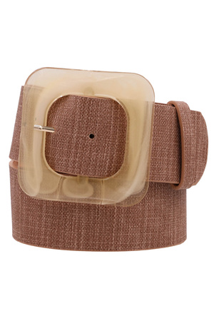 Large Square Lucite Belt