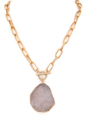 Stone Pendant Necklace