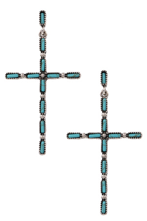 Metal Cross Earrings